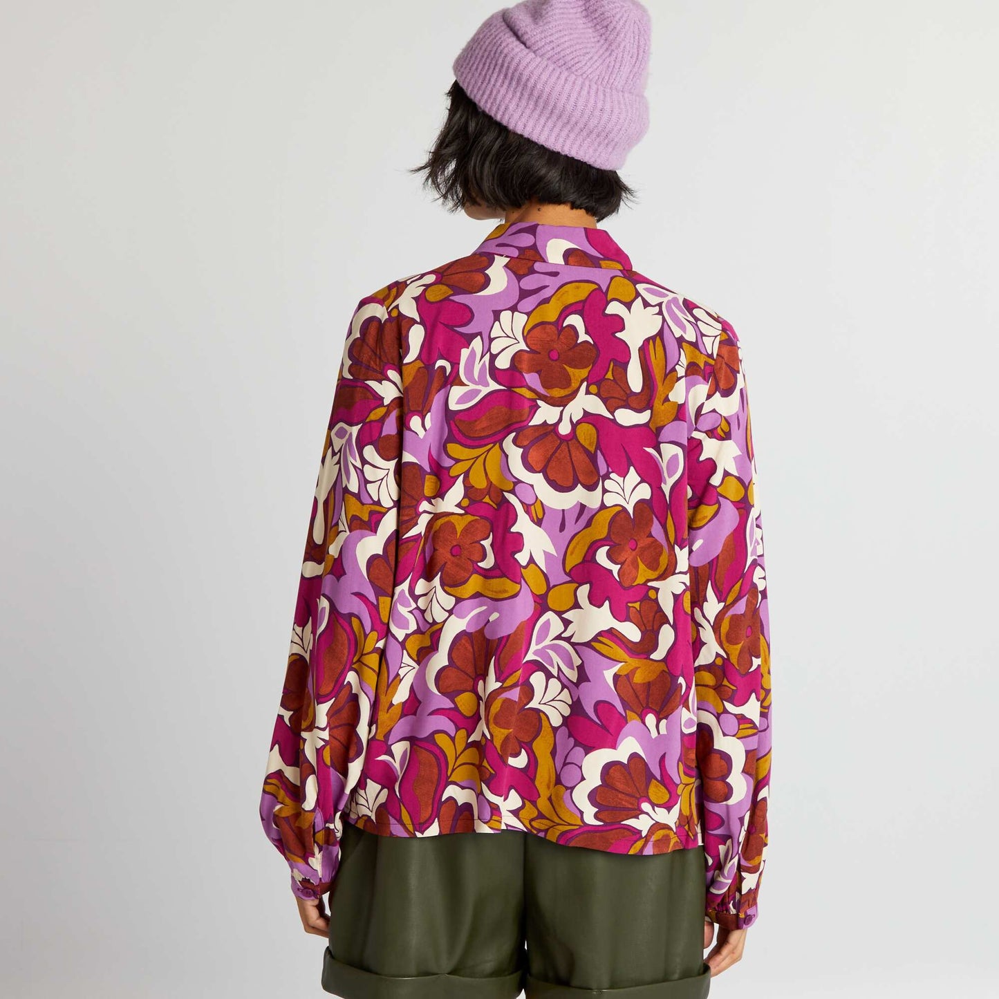Patterned shirt ORANGE