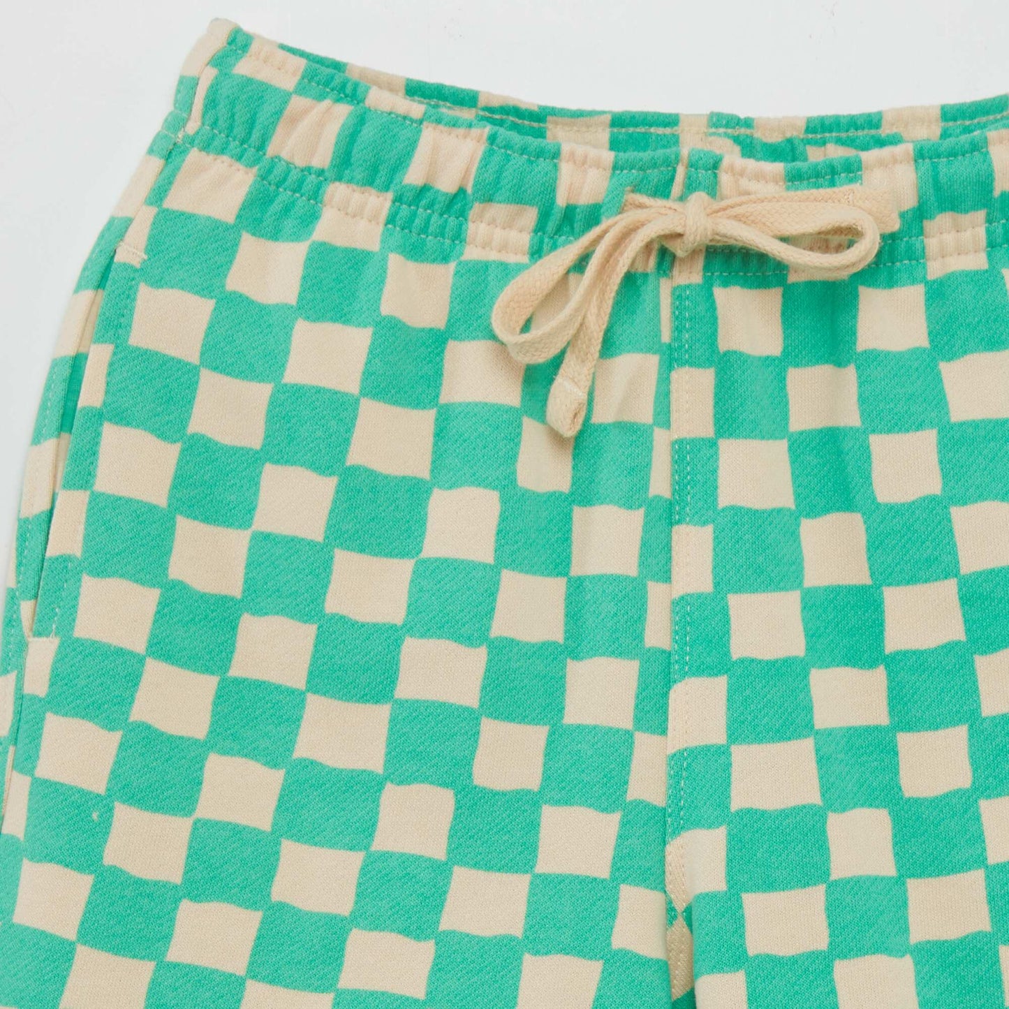 Chequerboard Bermuda shorts - Grafik Edition GREEN