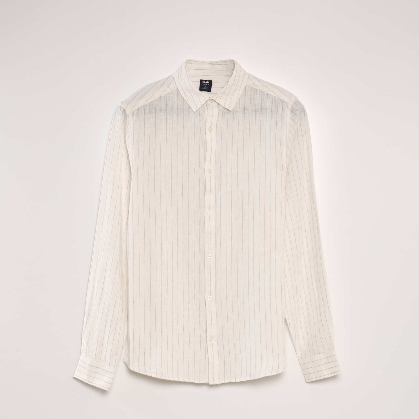 Striped linen shirt WHITE