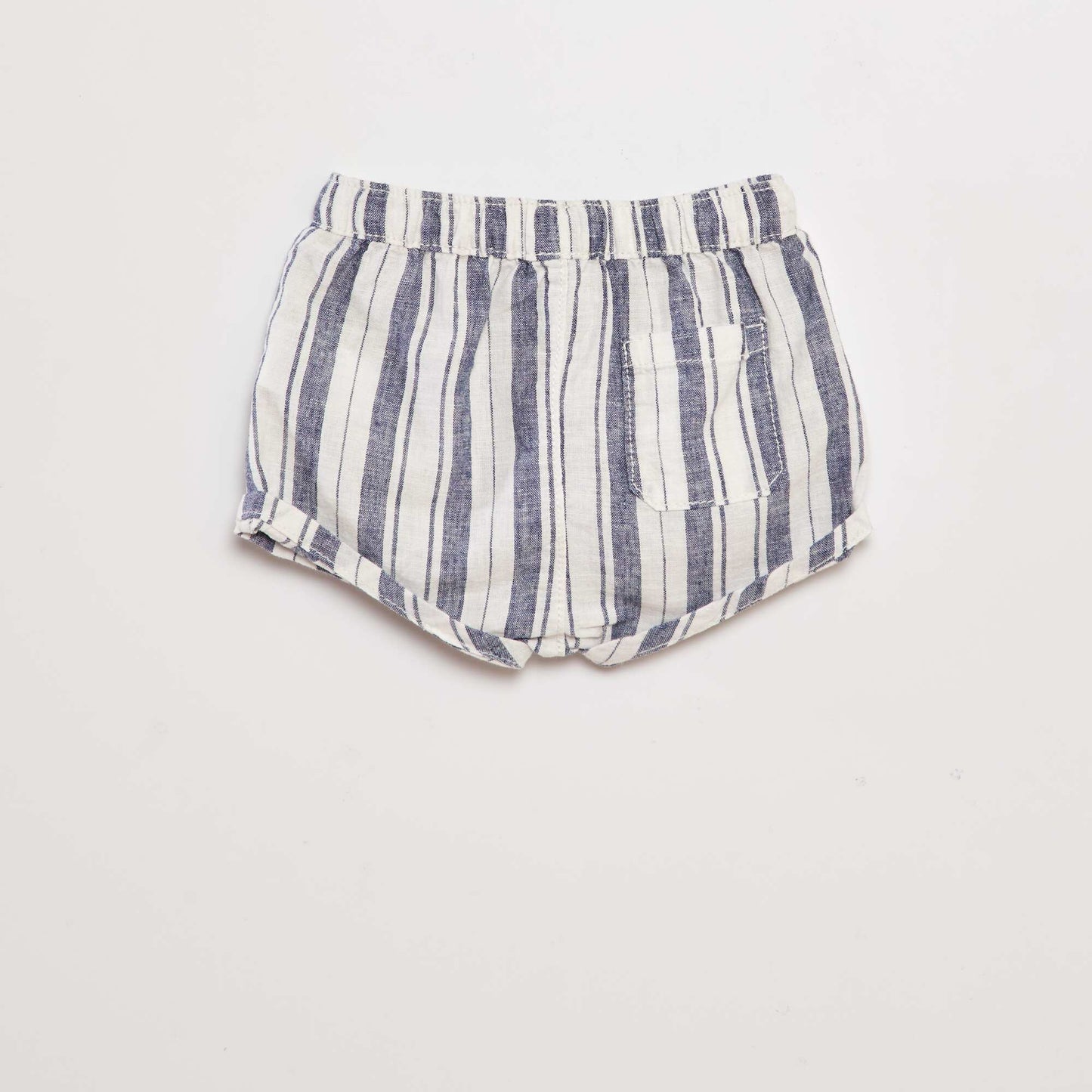 Linen-blend shorts WHITE