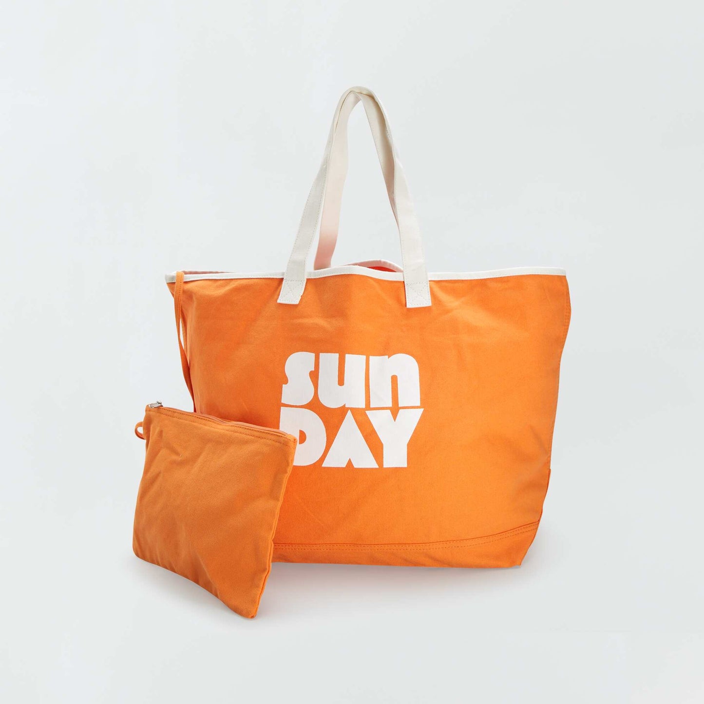 Beach bag with pouch ORANGE