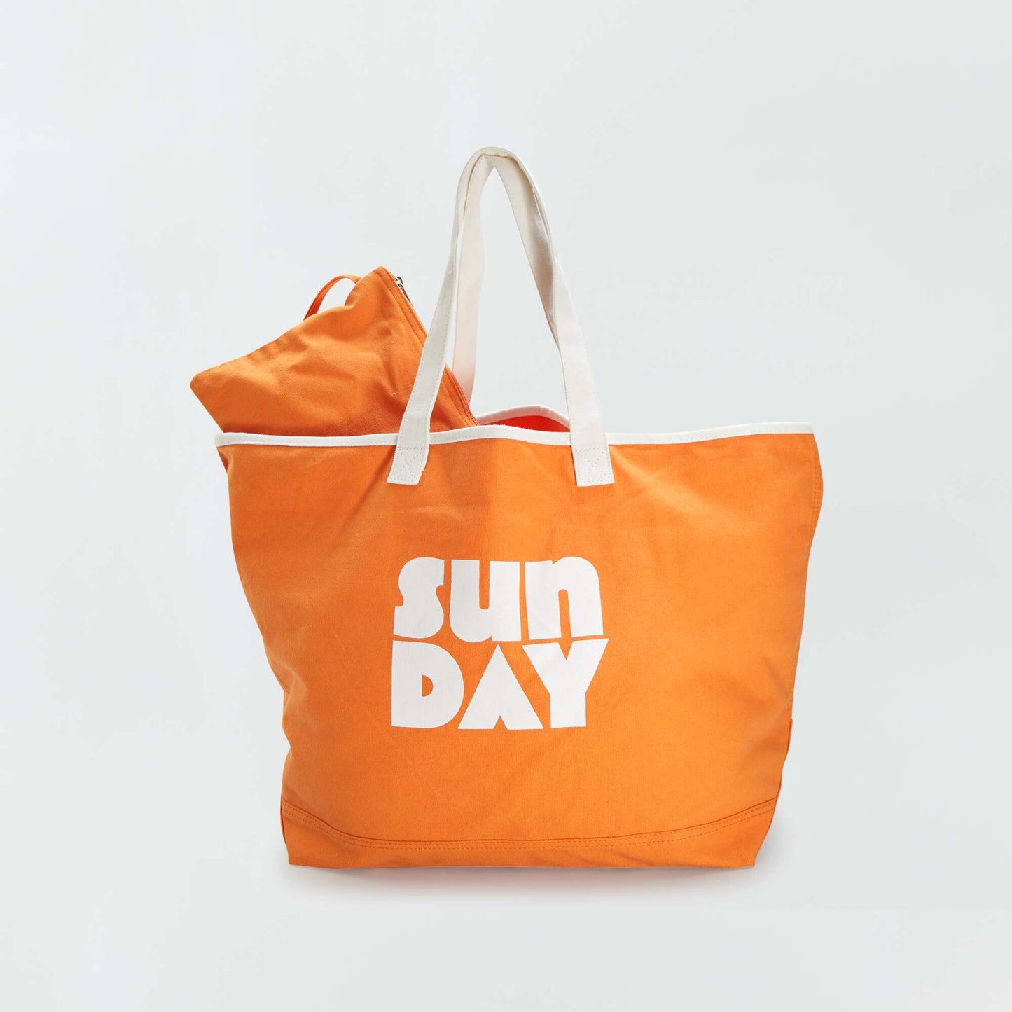 Beach bag with pouch ORANGE