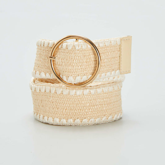 Elasticated belt BEIGE