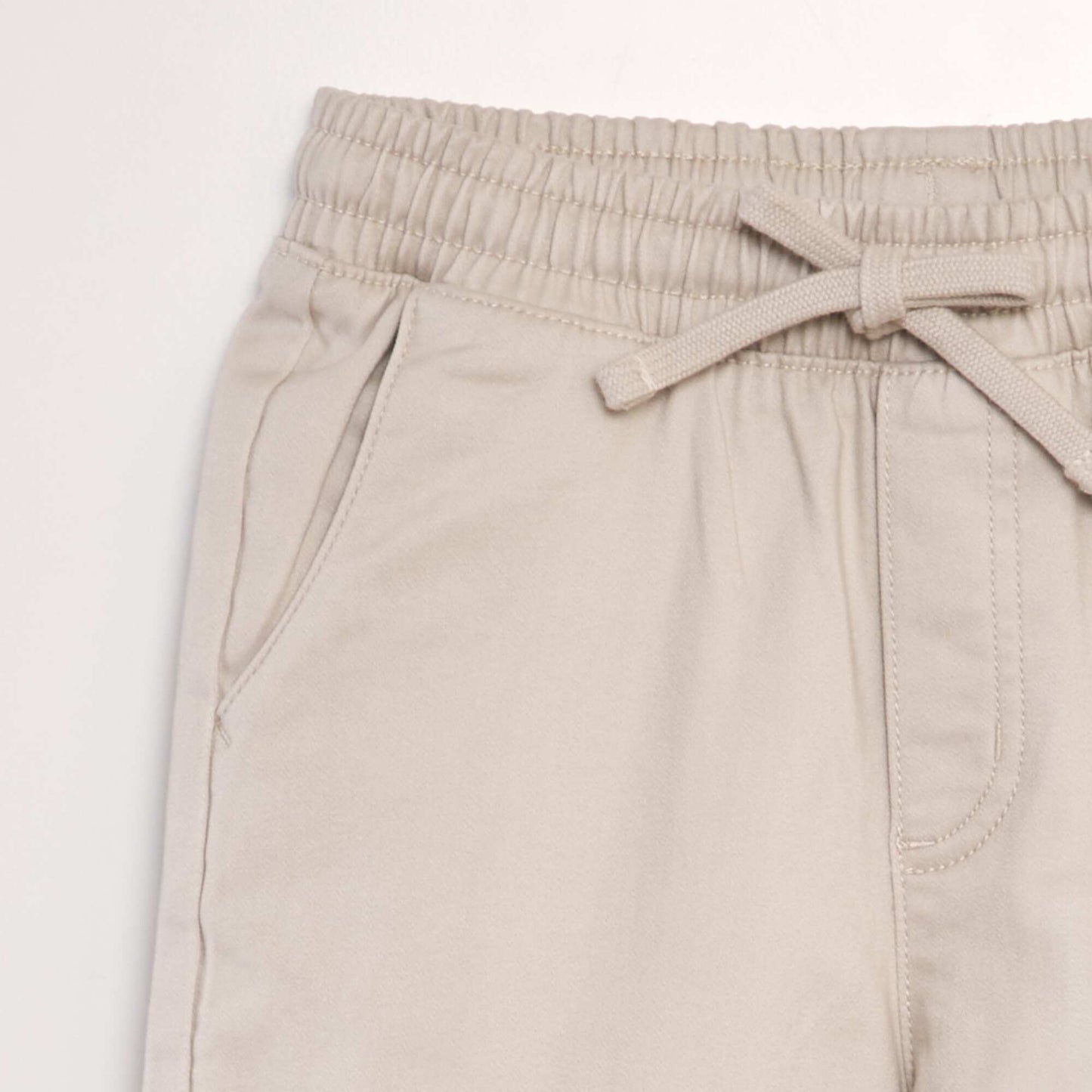 Bermuda shorts with elasticated waist GREY