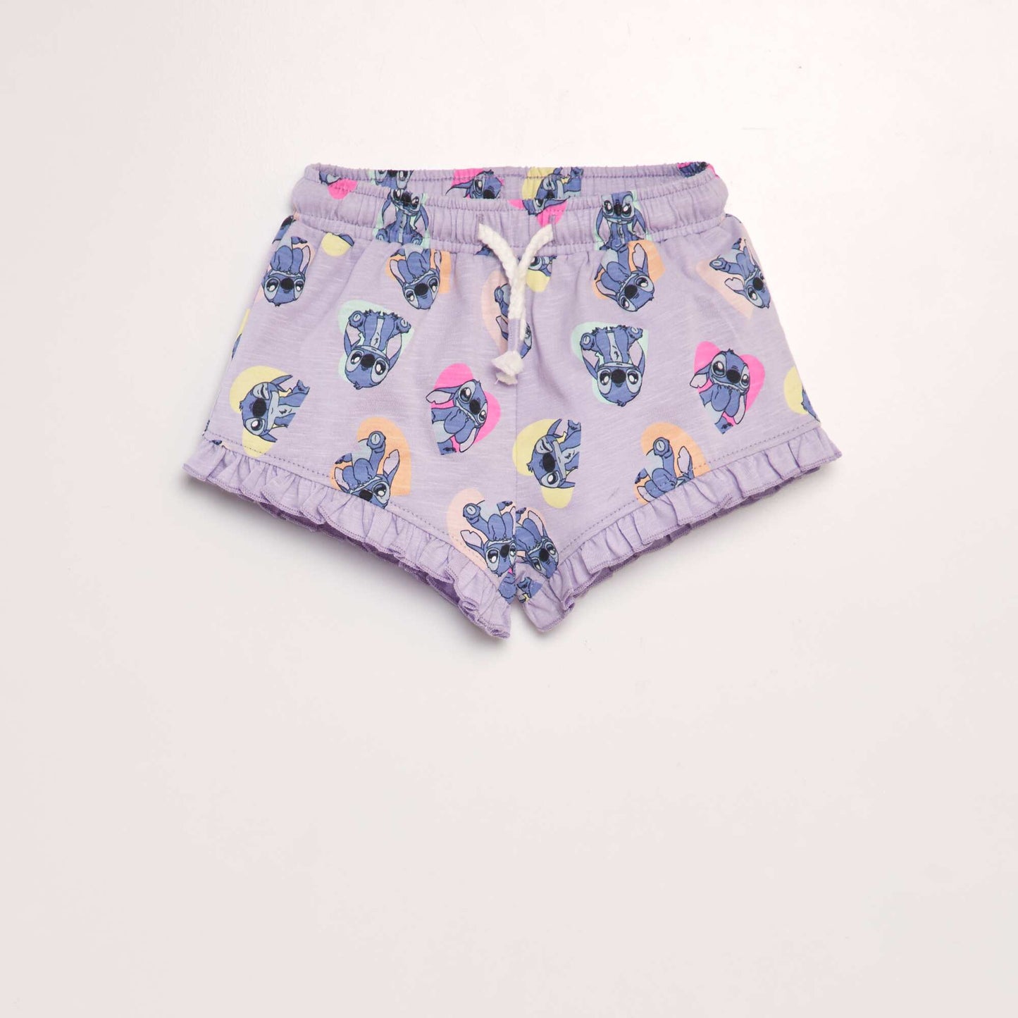 Disney jersey shorts with ruffled hems PURPLE