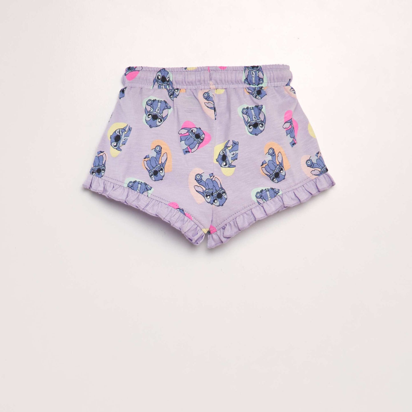 Disney jersey shorts with ruffled hems PURPLE