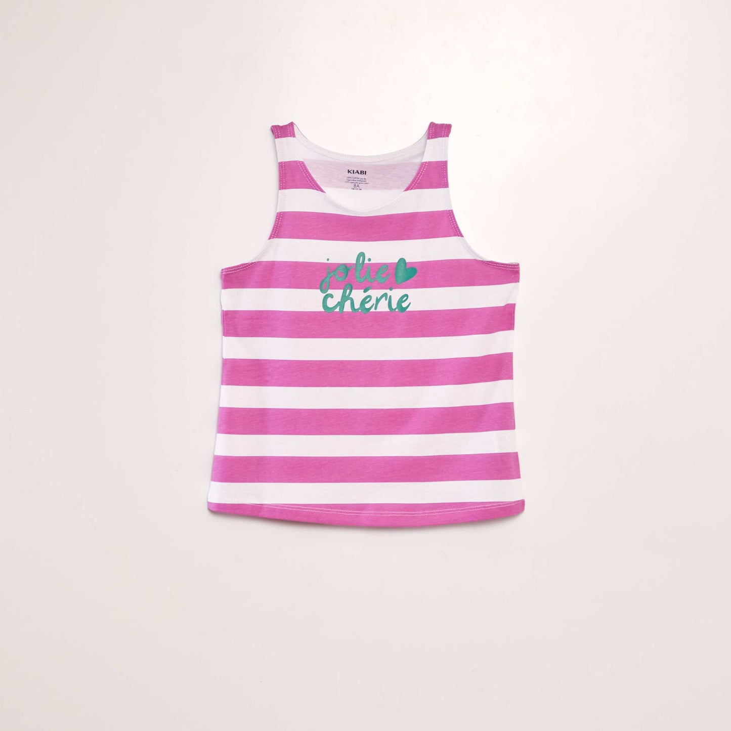 Printed vest top with racer back PINK