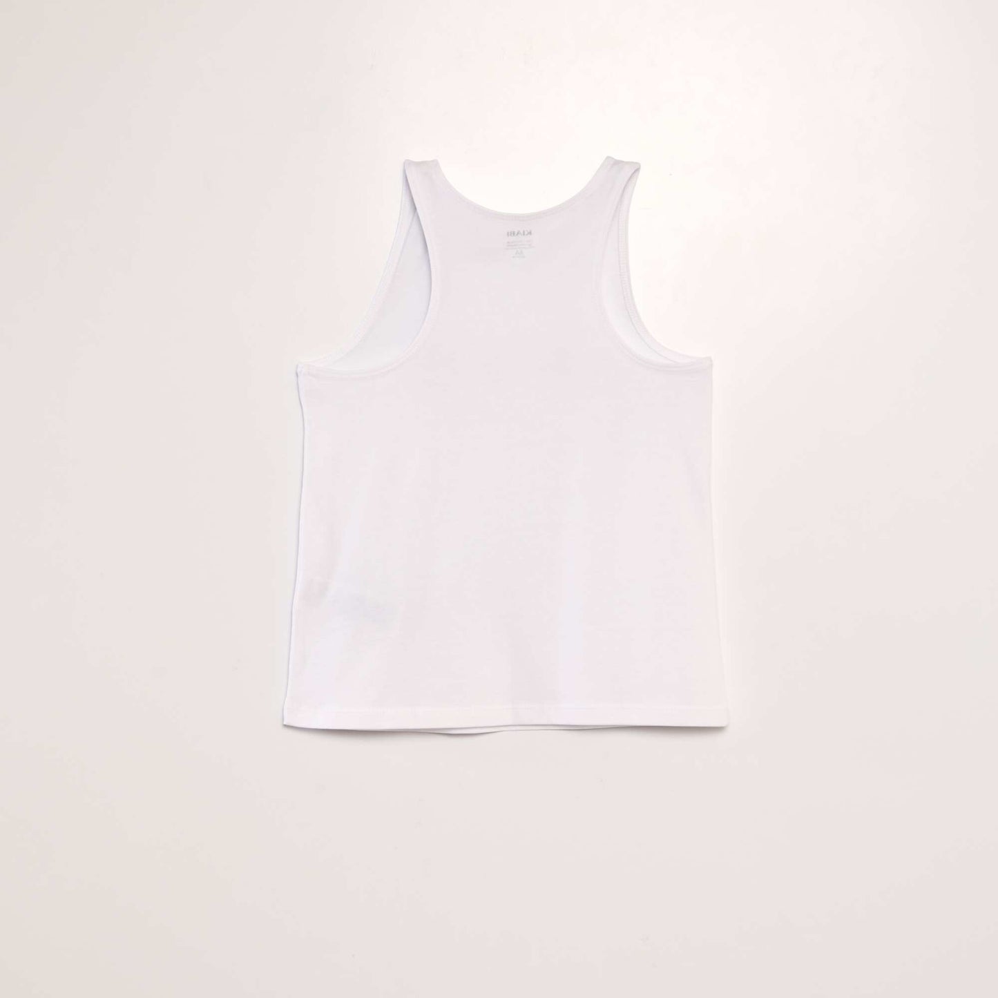 Printed vest top with racer back WHITE