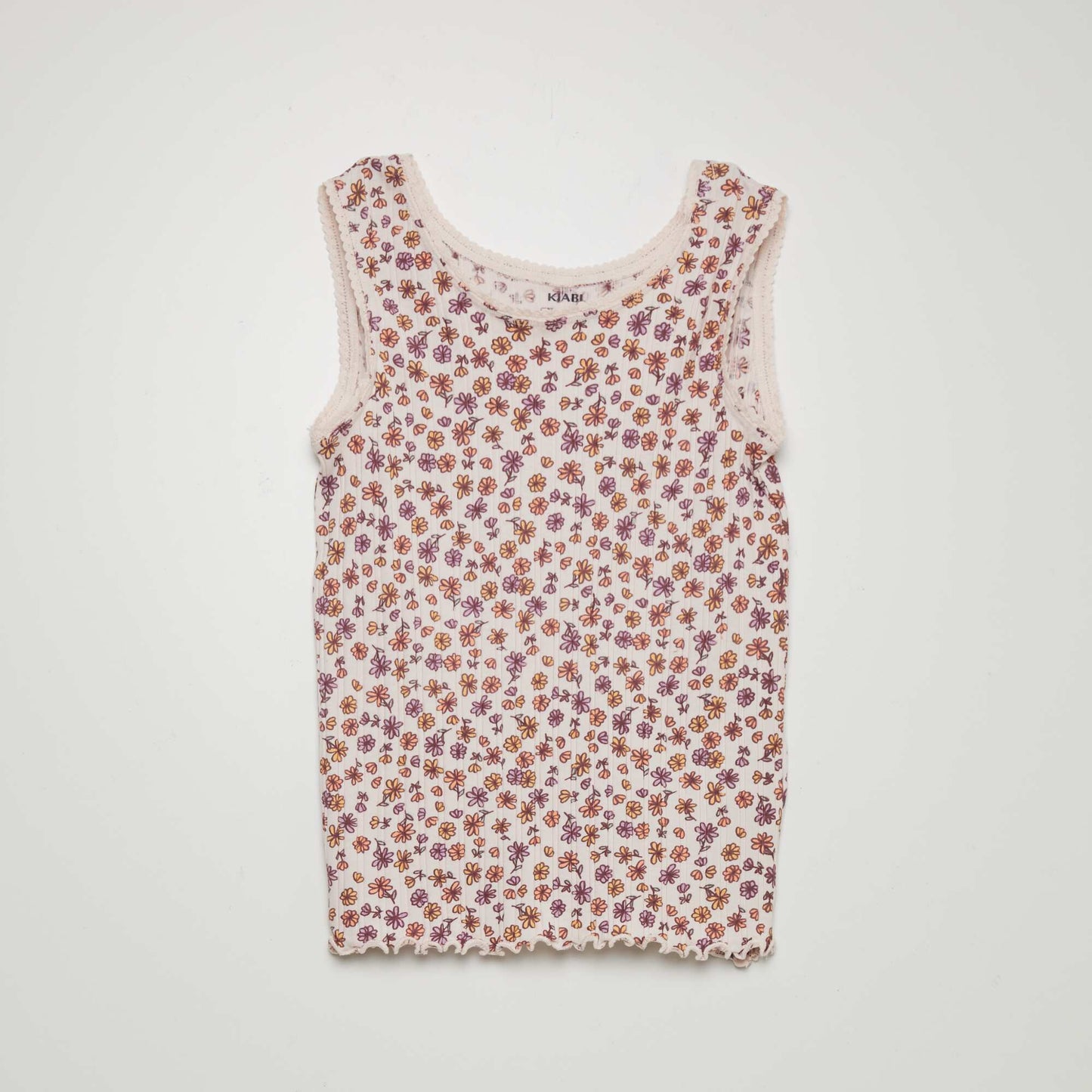 Patterned vest top PINK