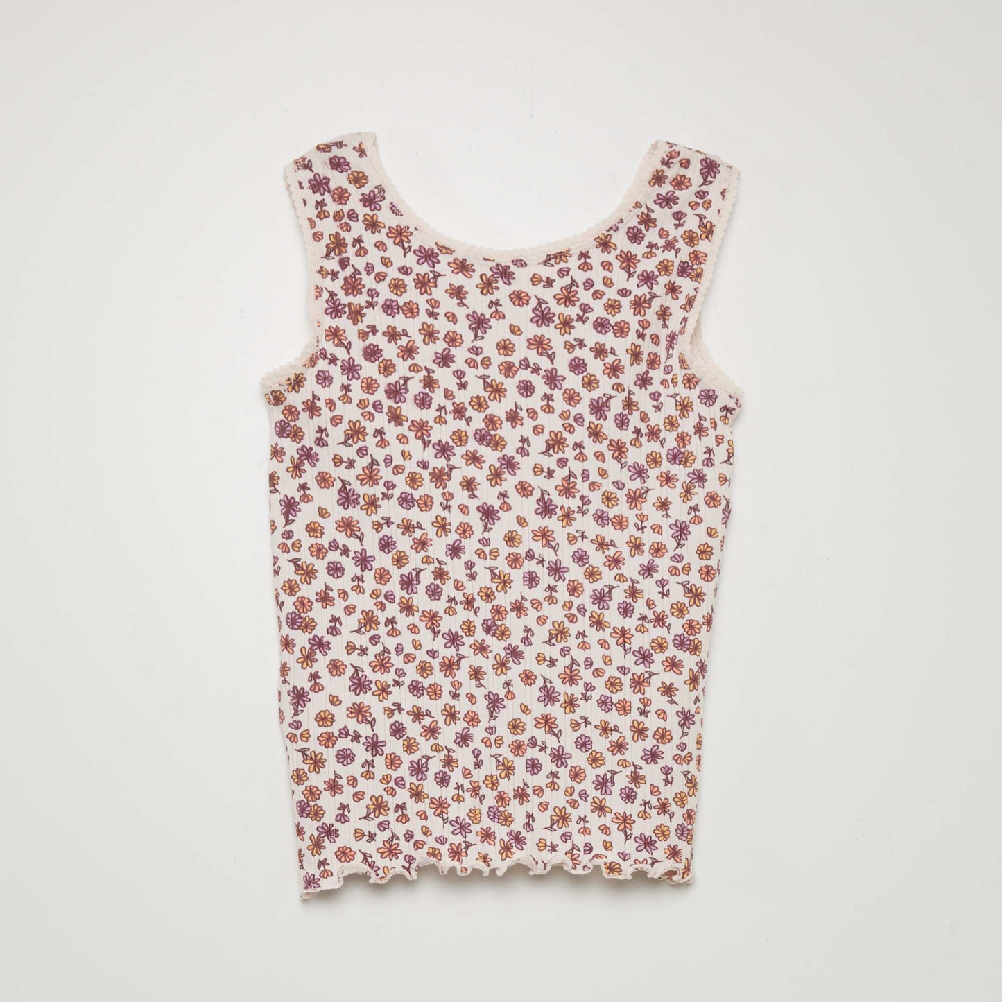 Patterned vest top PINK