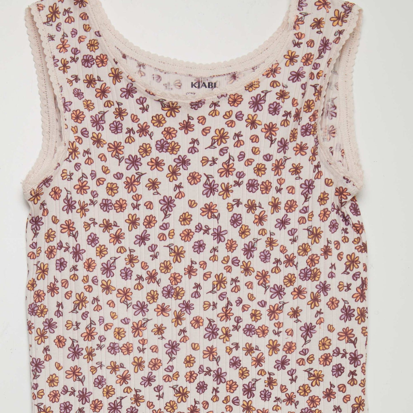 Patterned vest top PINK