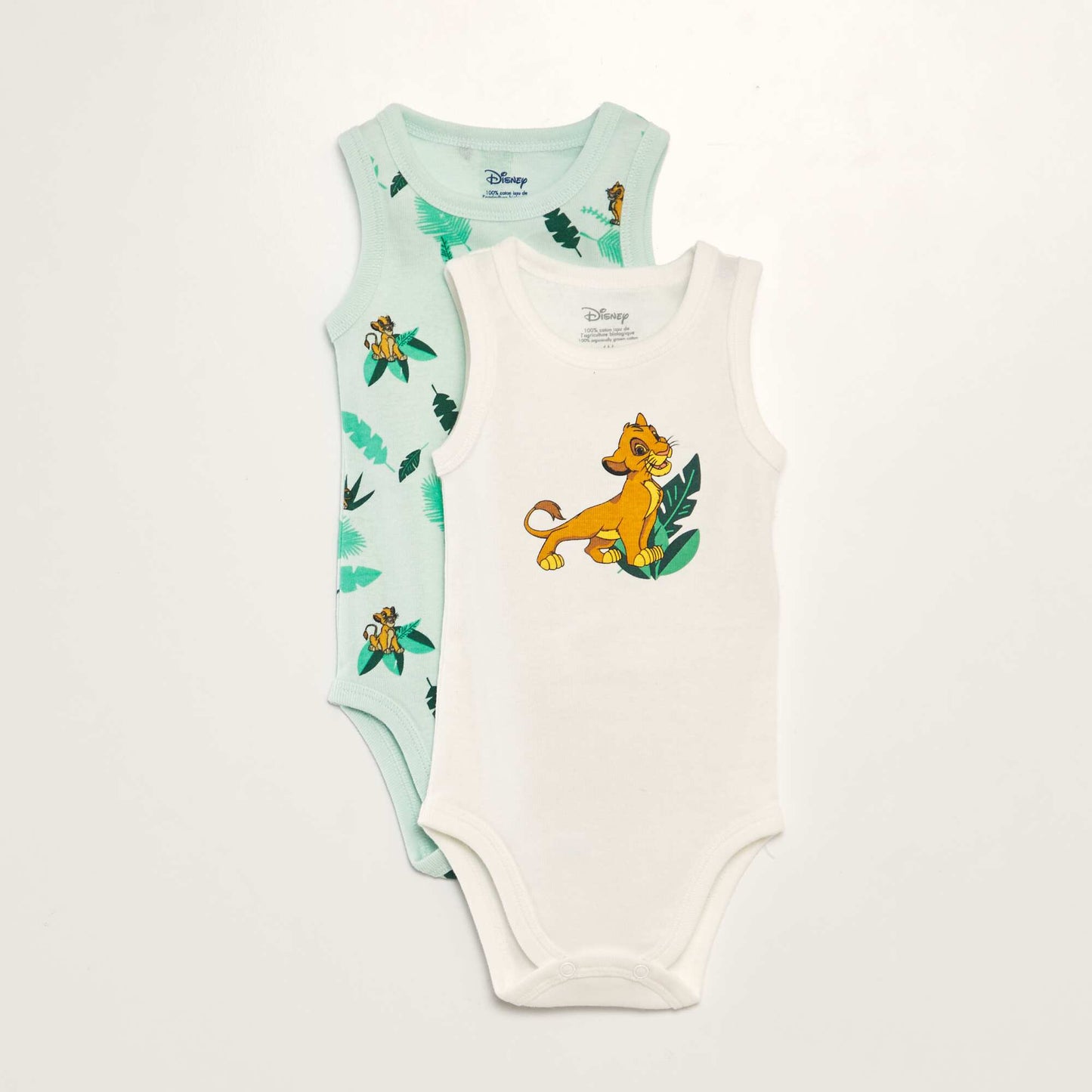 Pack of 2 Disney bodysuits GREEN