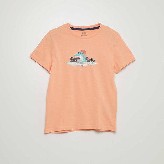 'Surf' jersey T-shirt ORANGE