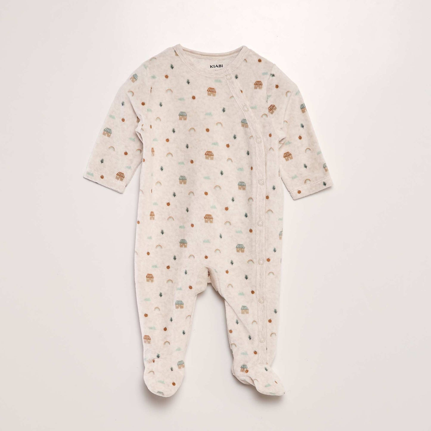 Pack of 2 sleepsuit pyjamas BEIGE