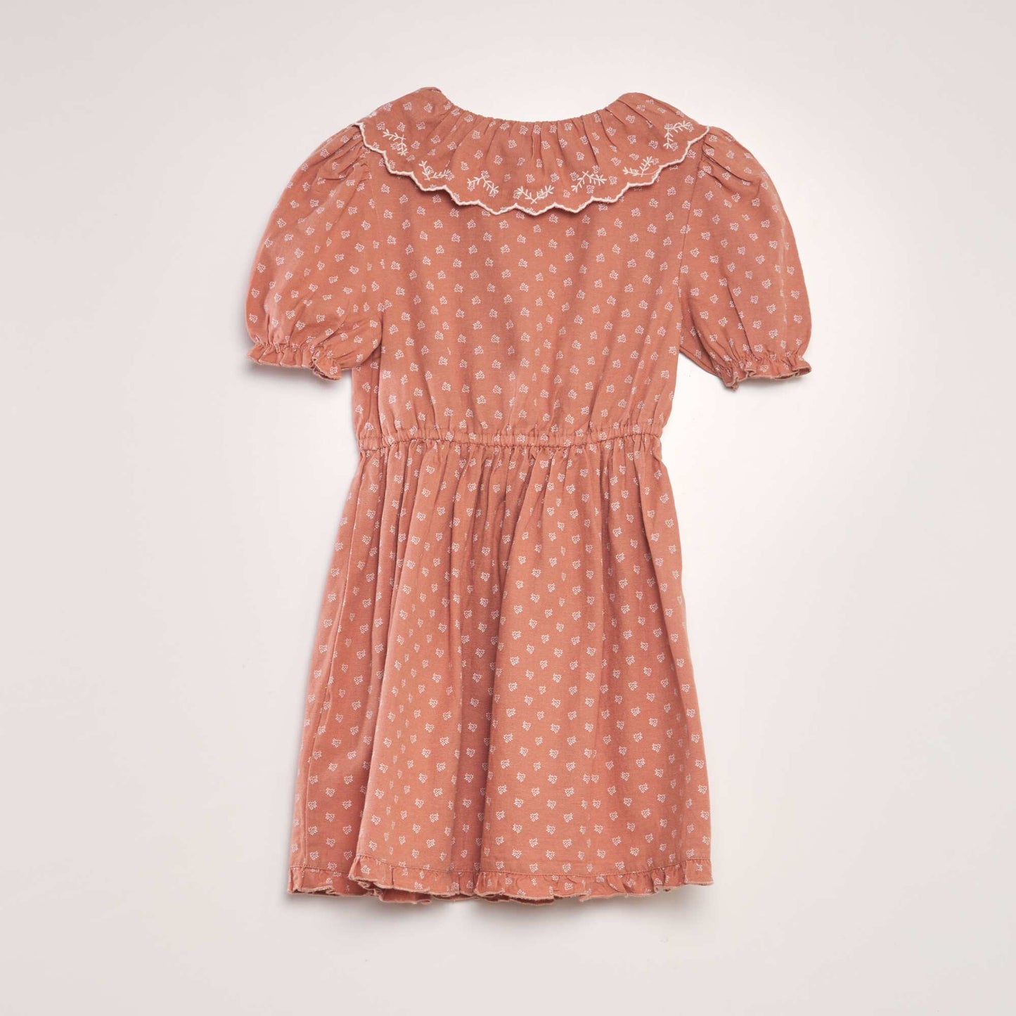 Retro-style linen dress PINK