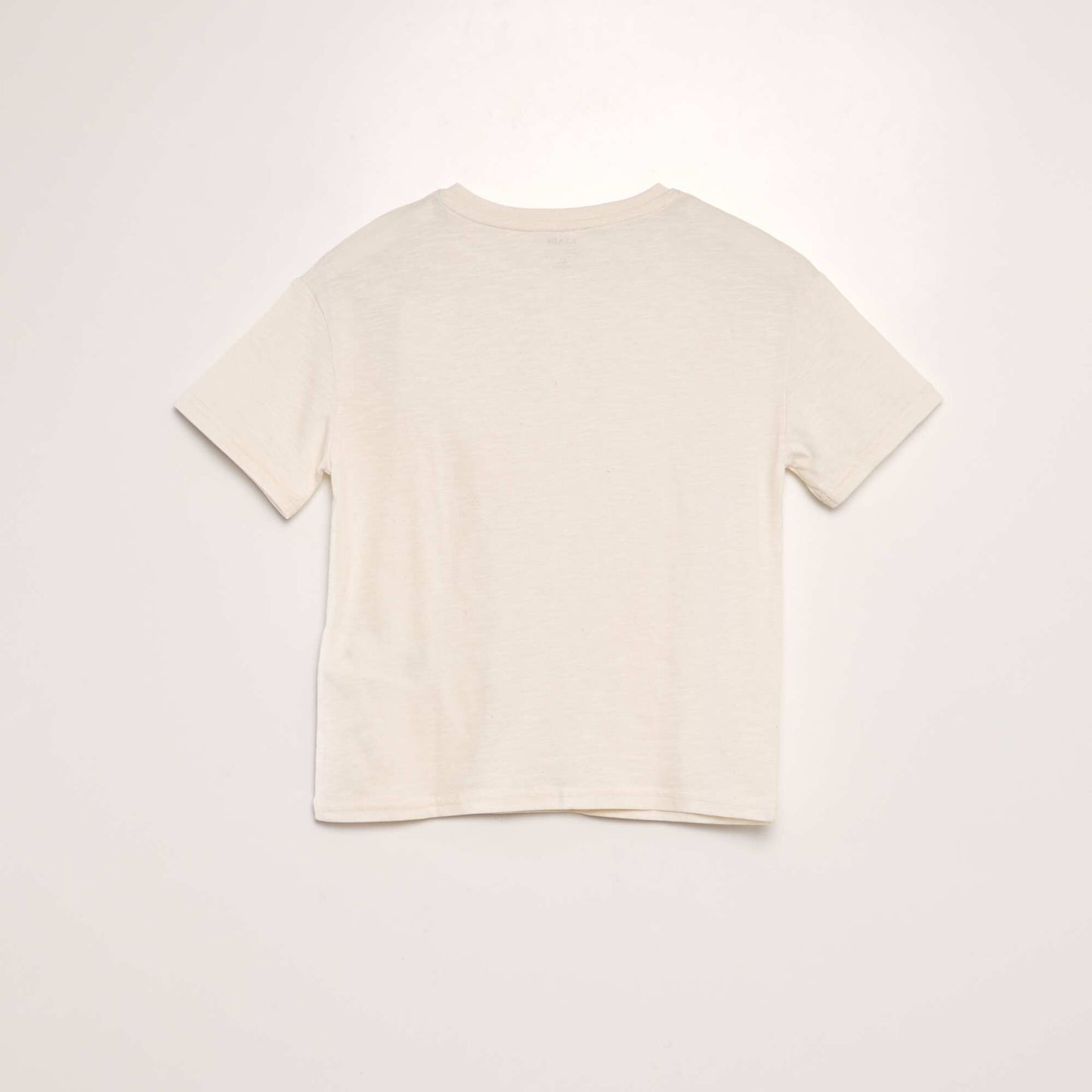 Grandad-collar T-shirt BEIGE