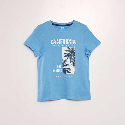 Printed T-shirt BLUE