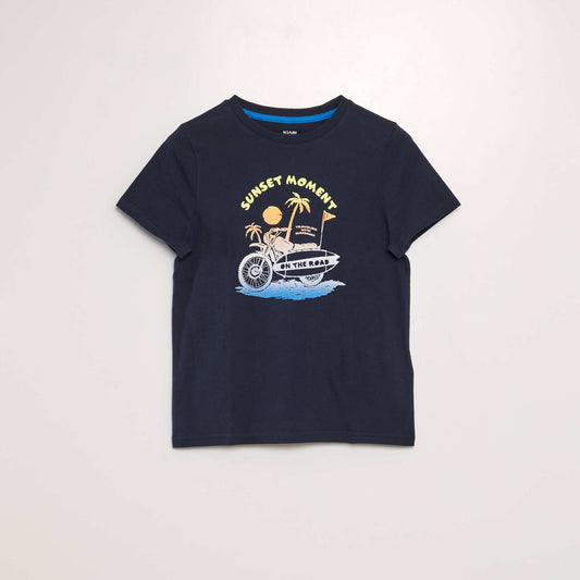 Printed T-shirt BLUE