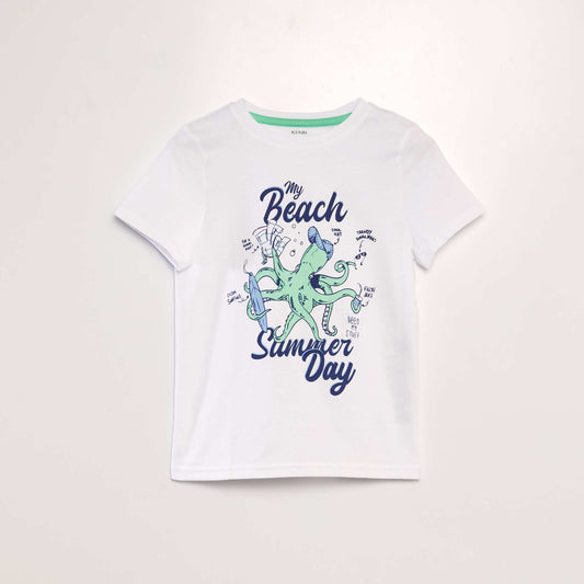 Printed T-shirt WHITE