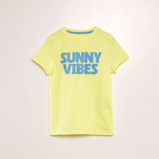 Printed T-shirt YELLOW