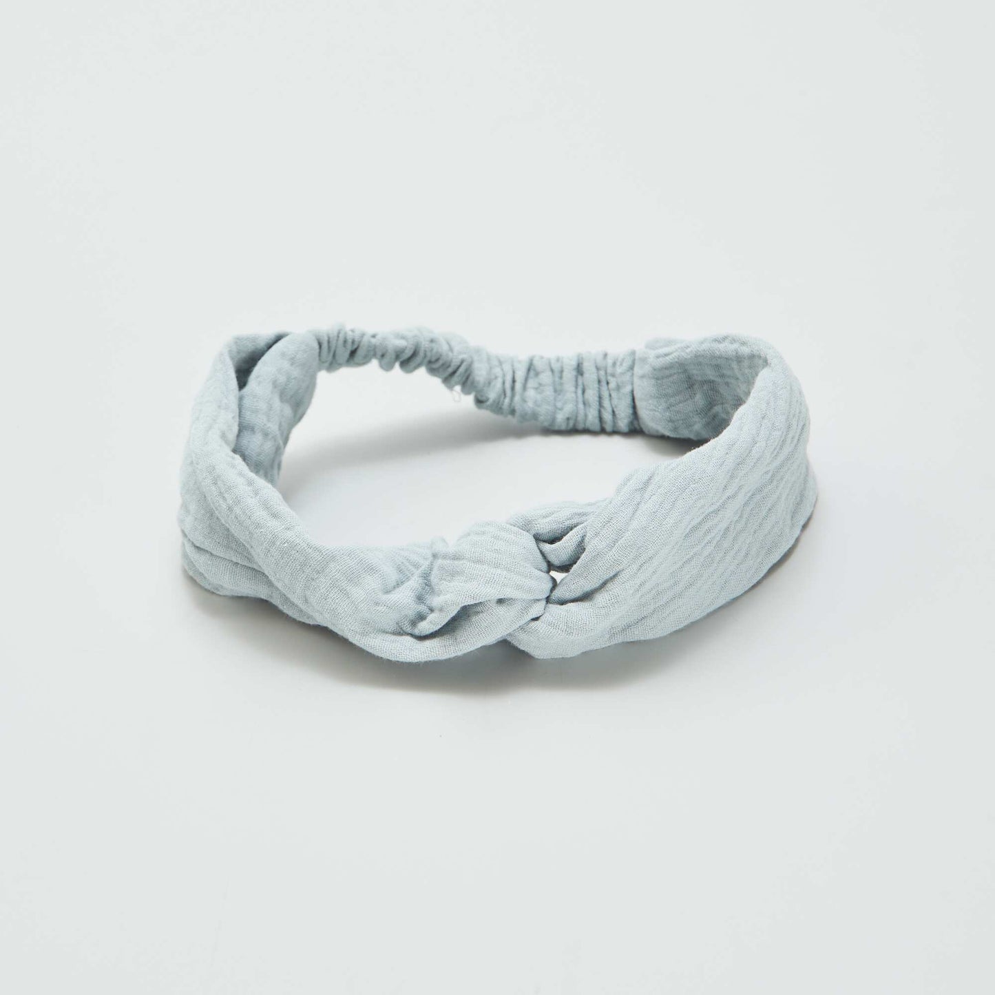 Cotton gauze headband BLUE