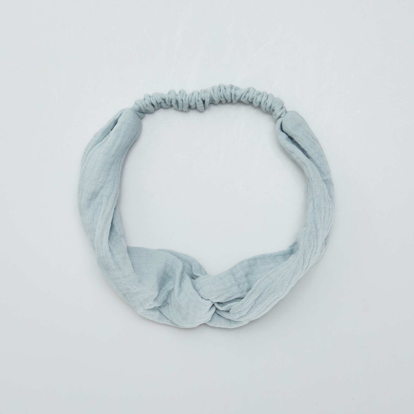 Cotton gauze headband BLUE