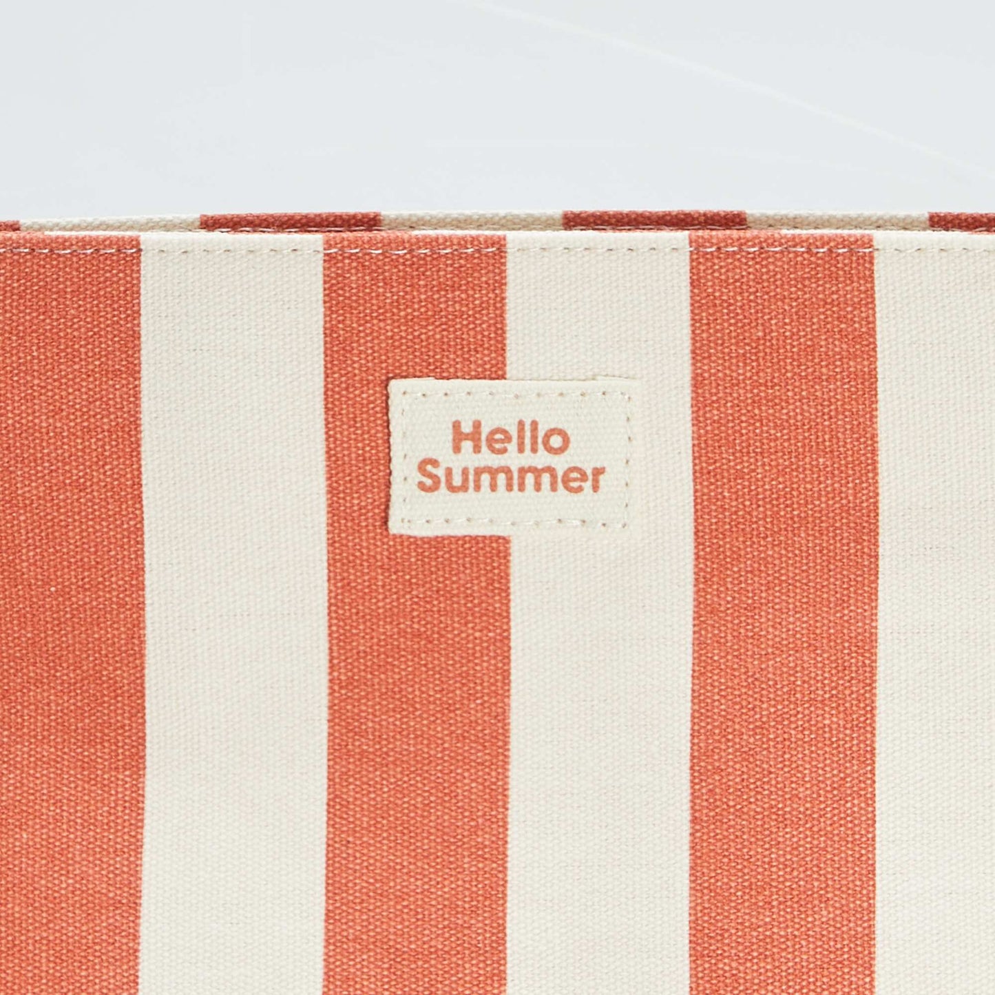 Striped wash bag RED