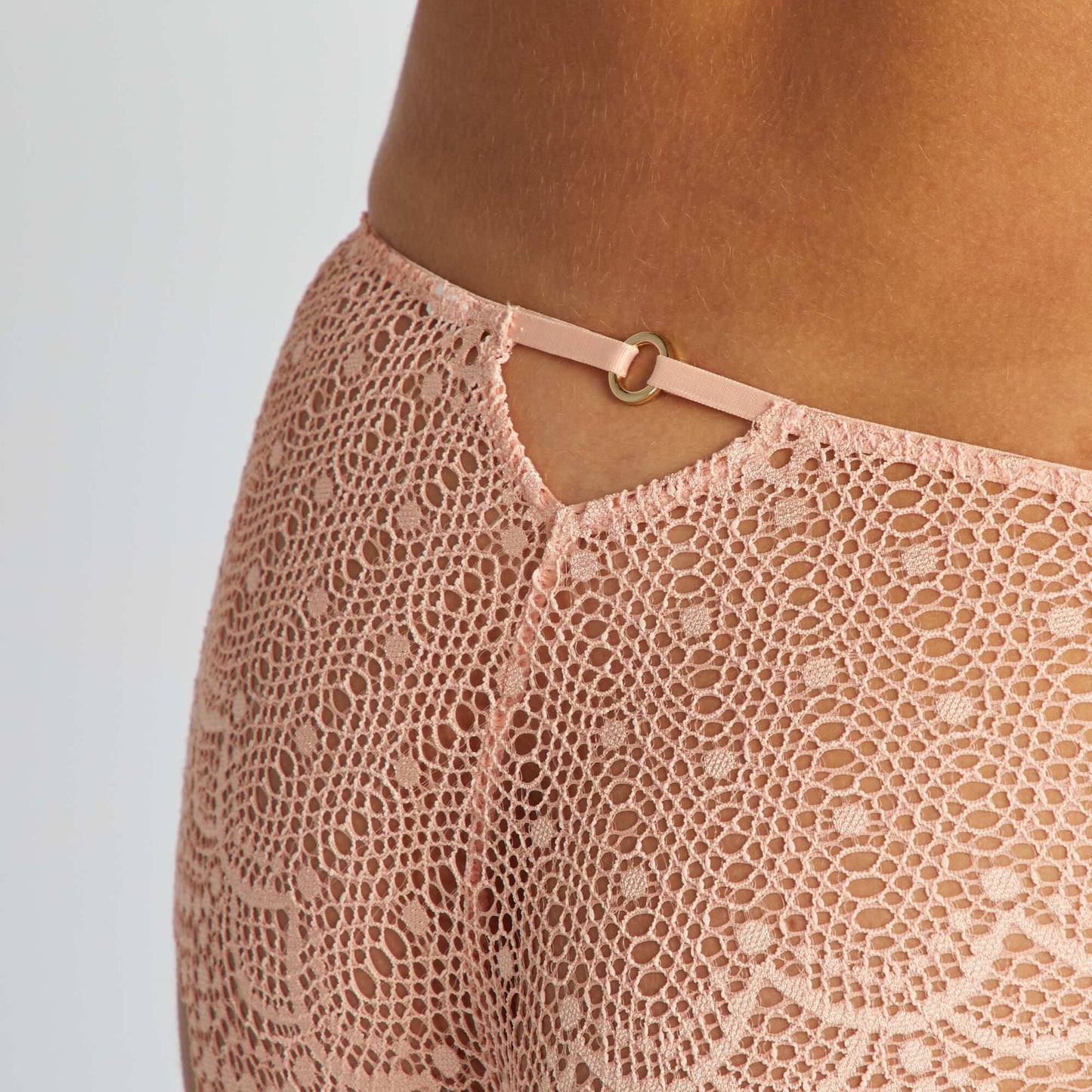 Lace boy shorts PINK