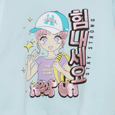 'Manga' sweatshirt fabric sweater BLUE