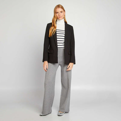 Mid-length blazer BLACK