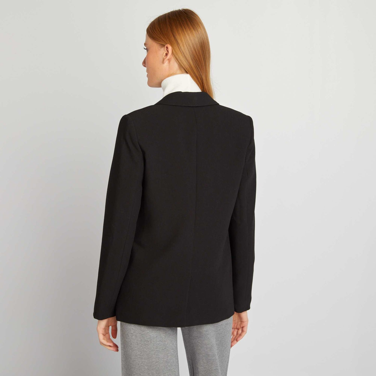 Mid-length blazer BLACK