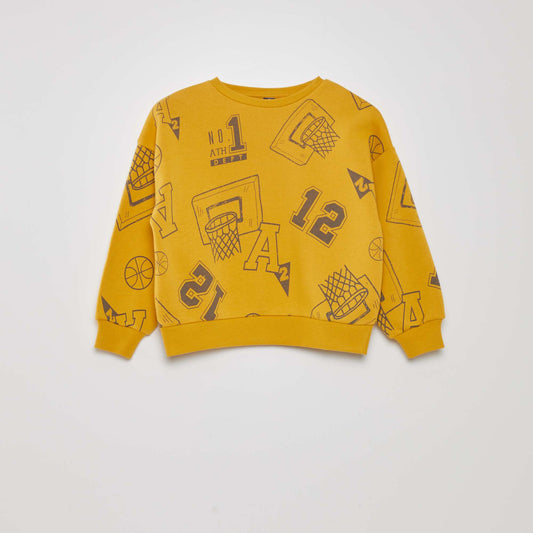 'Basketball' sweatshirt YELLOW