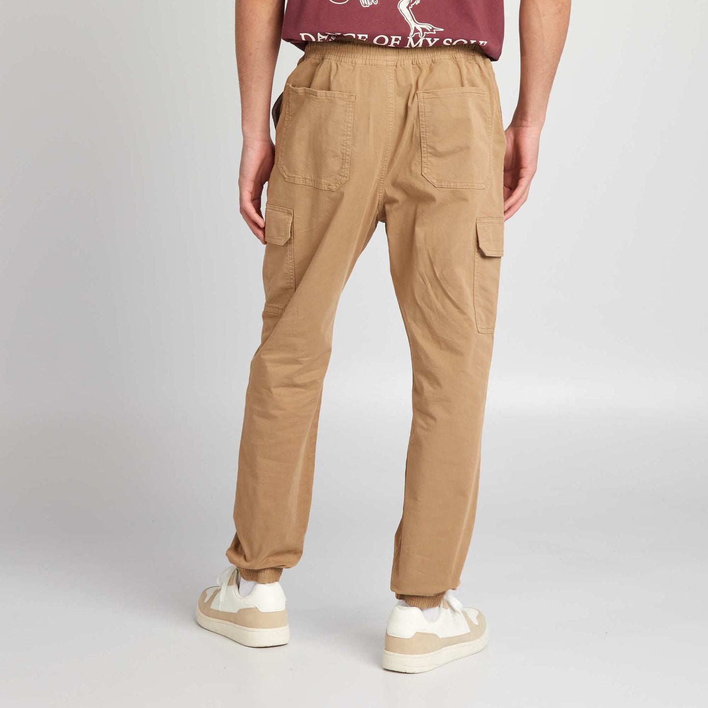 Trousers with side pockets BEIGE