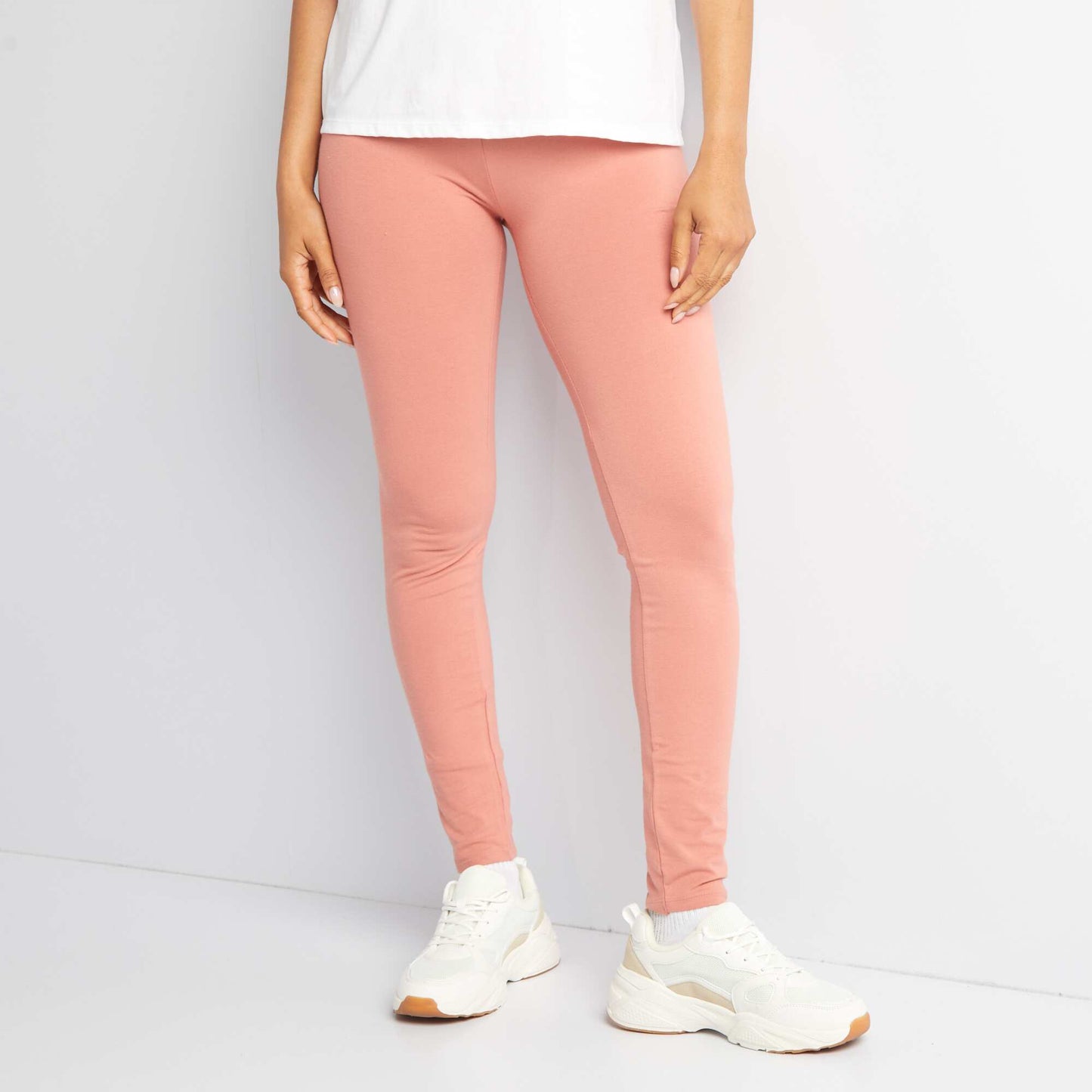 Long basic leggings PINK