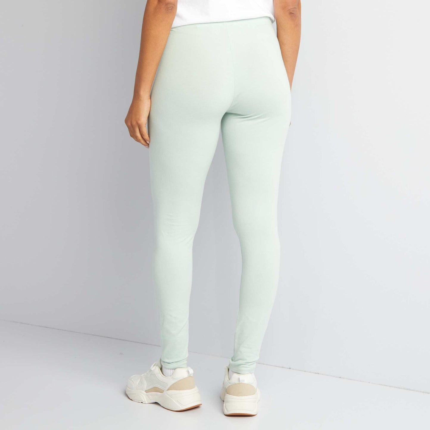 Long basic leggings GREEN