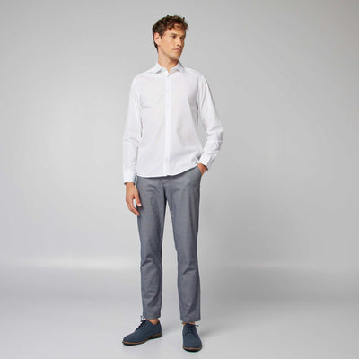 Regular fit polka dot shirt WHITE