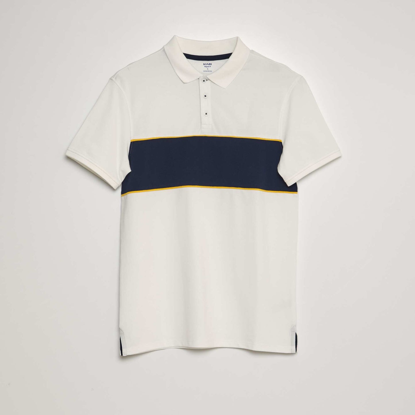 Cotton piqué polo shirt WHITE