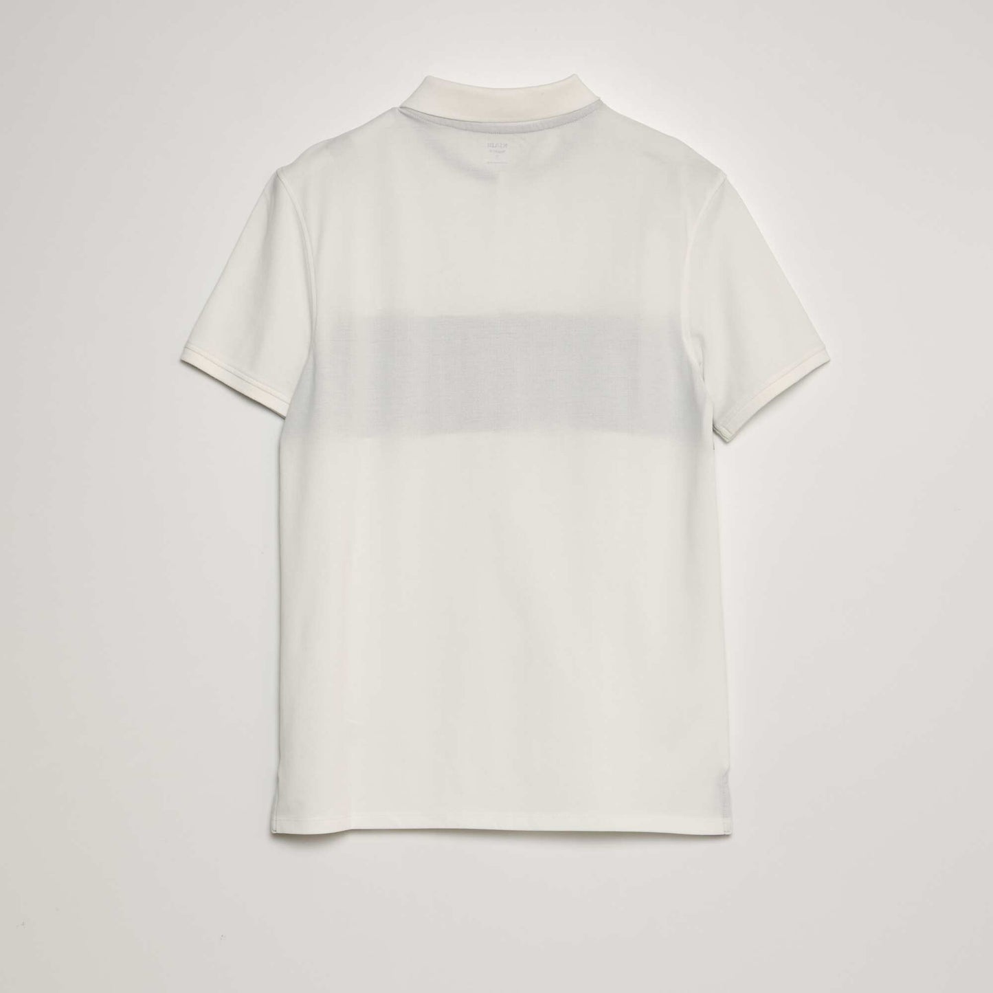 Cotton piqué polo shirt WHITE