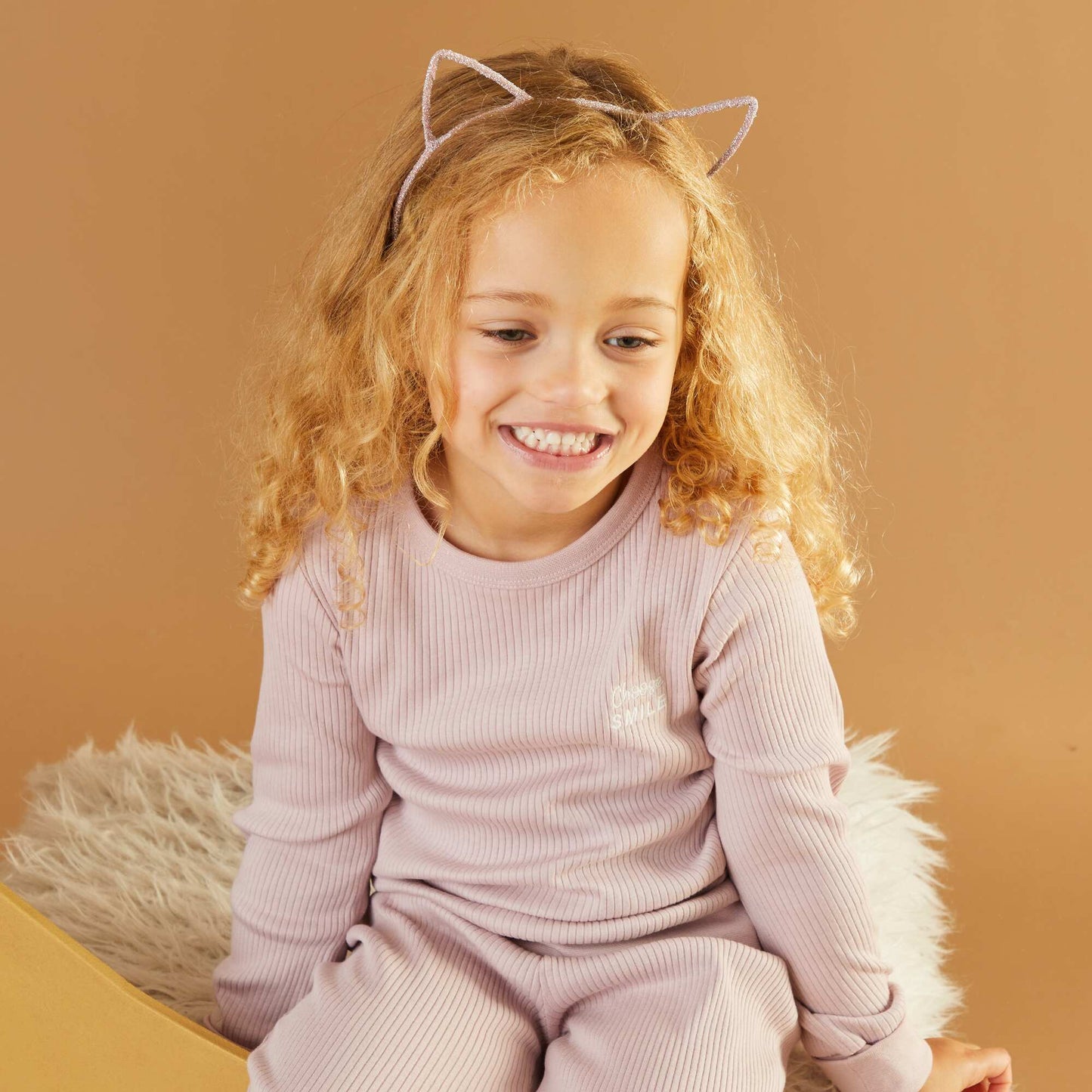 Adaptable ribbed pyjama set - 2-piece set PINK