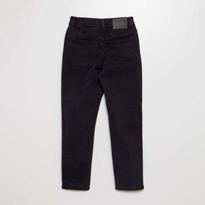 Slim-fit 5-pocket trousers BLACK