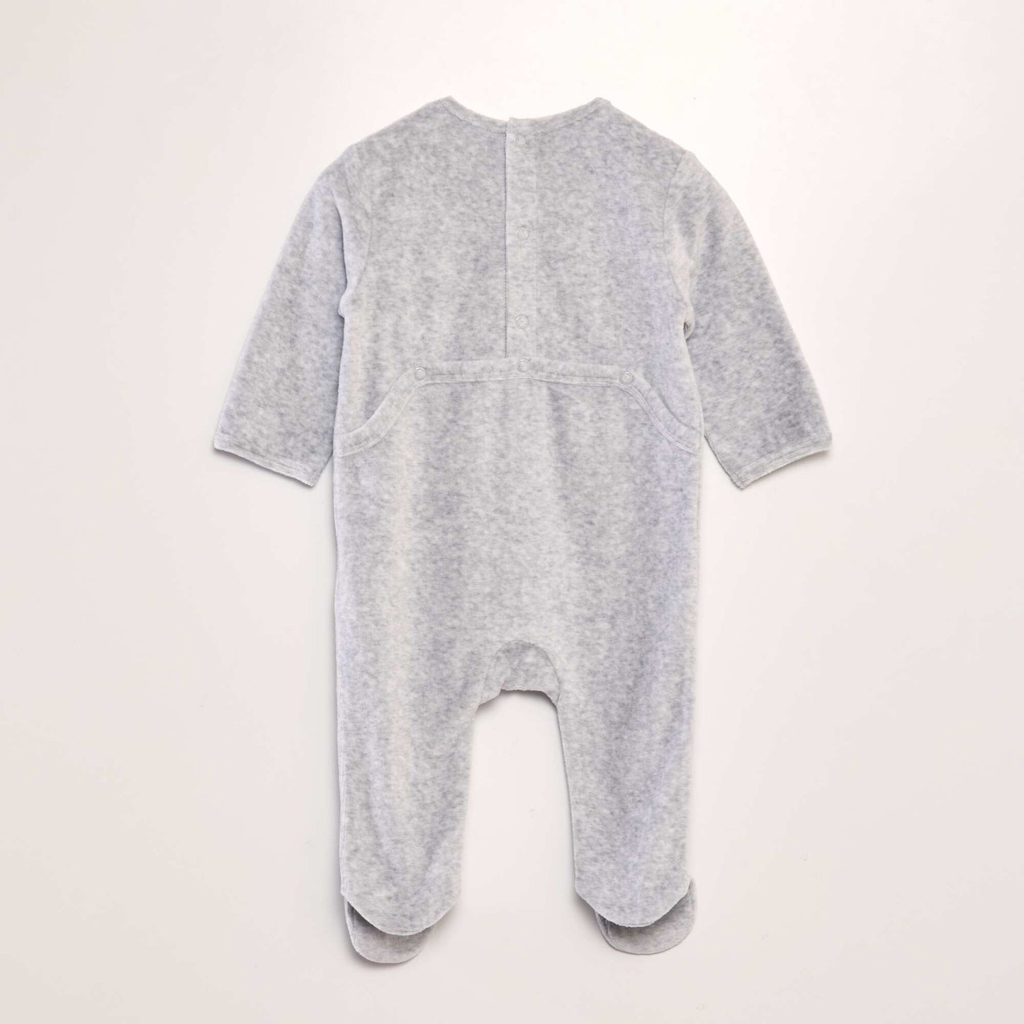 Velour sleepsuit GREY