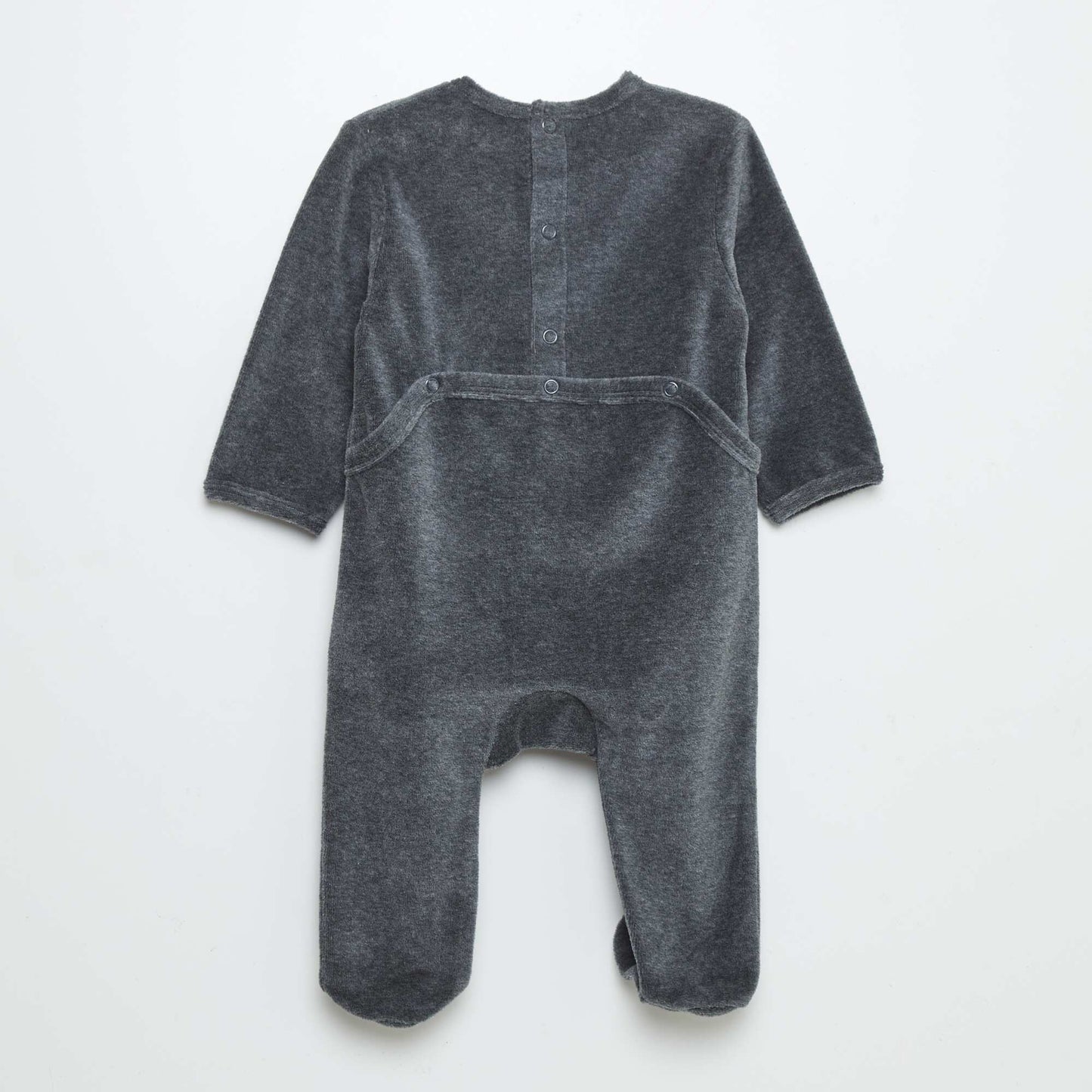 Velour sleepsuit GREY