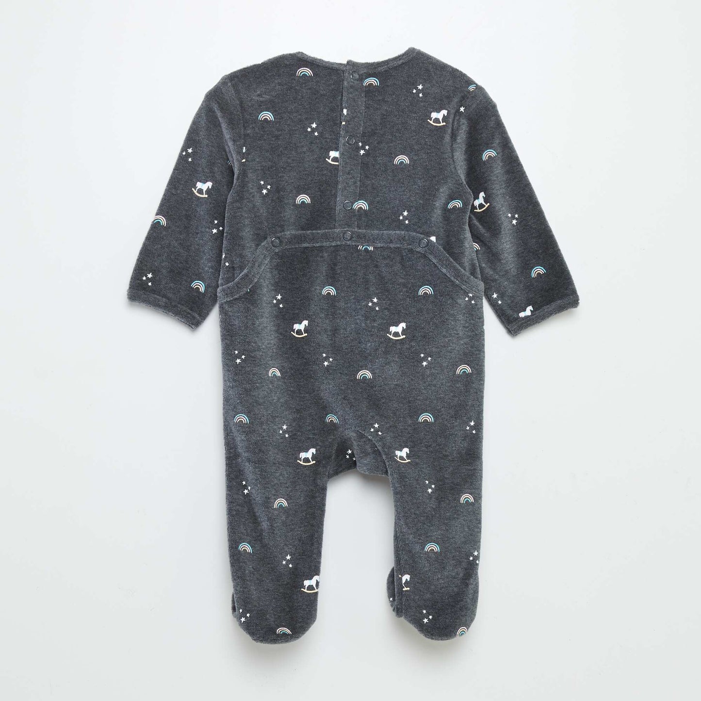 Velour sleepsuit BLUE