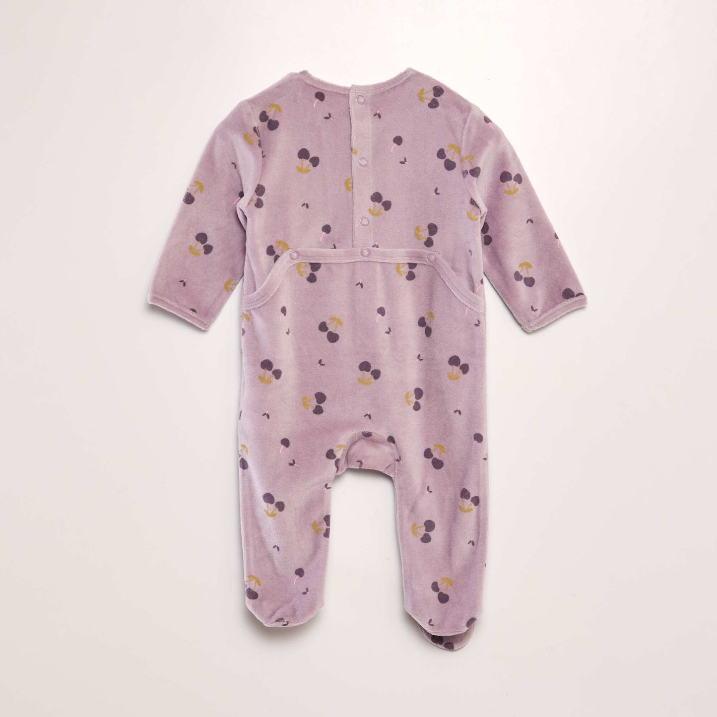 Velour sleepsuit PURPLE