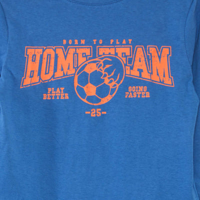 Long printed jersey pyjamas - 2-piece set BLUE