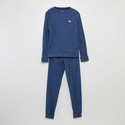 T-shirt + bottoms pyjama set - 2-piece set BLUE