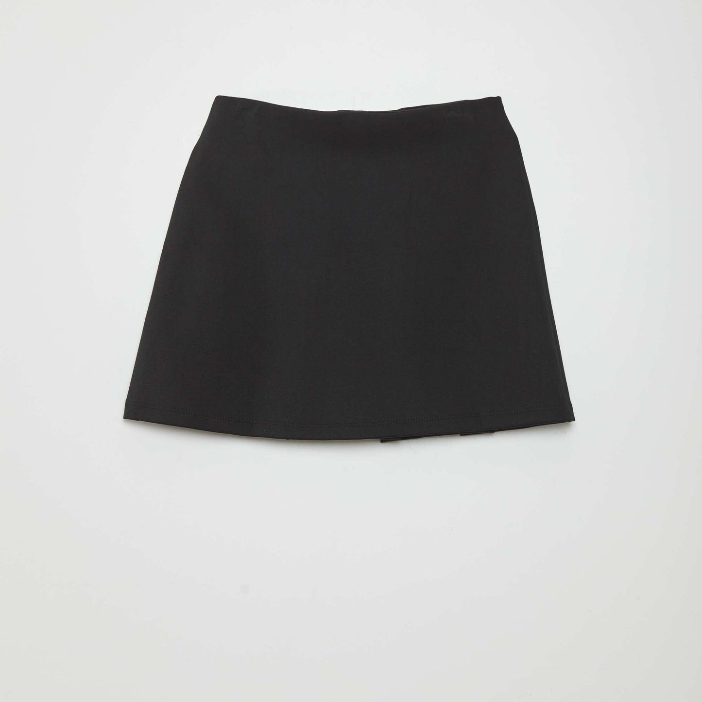 Short Milano knit skirt black