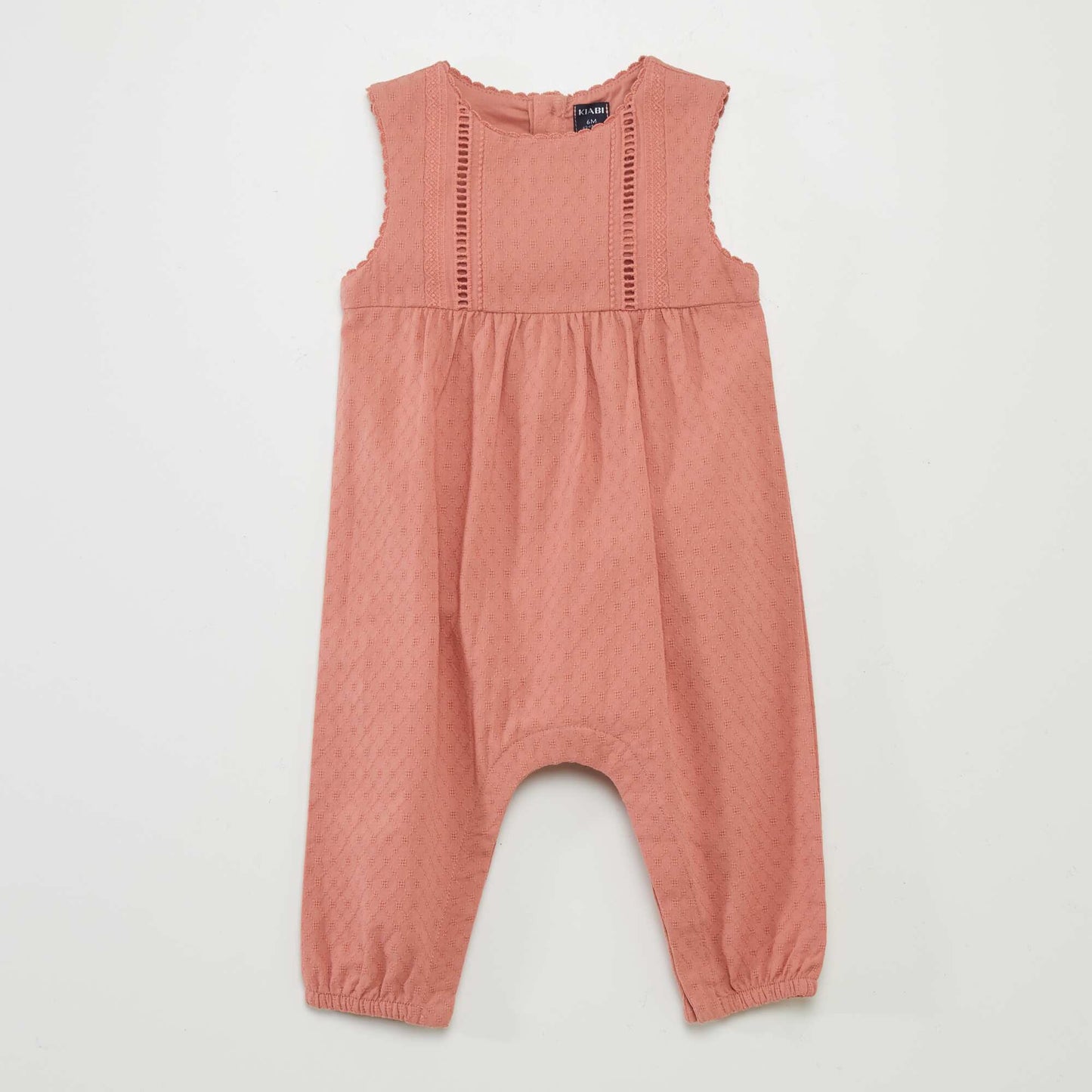 Long sleeveless romper PINK