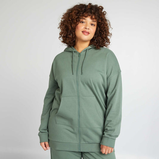 Zip-up hoodie GREEN