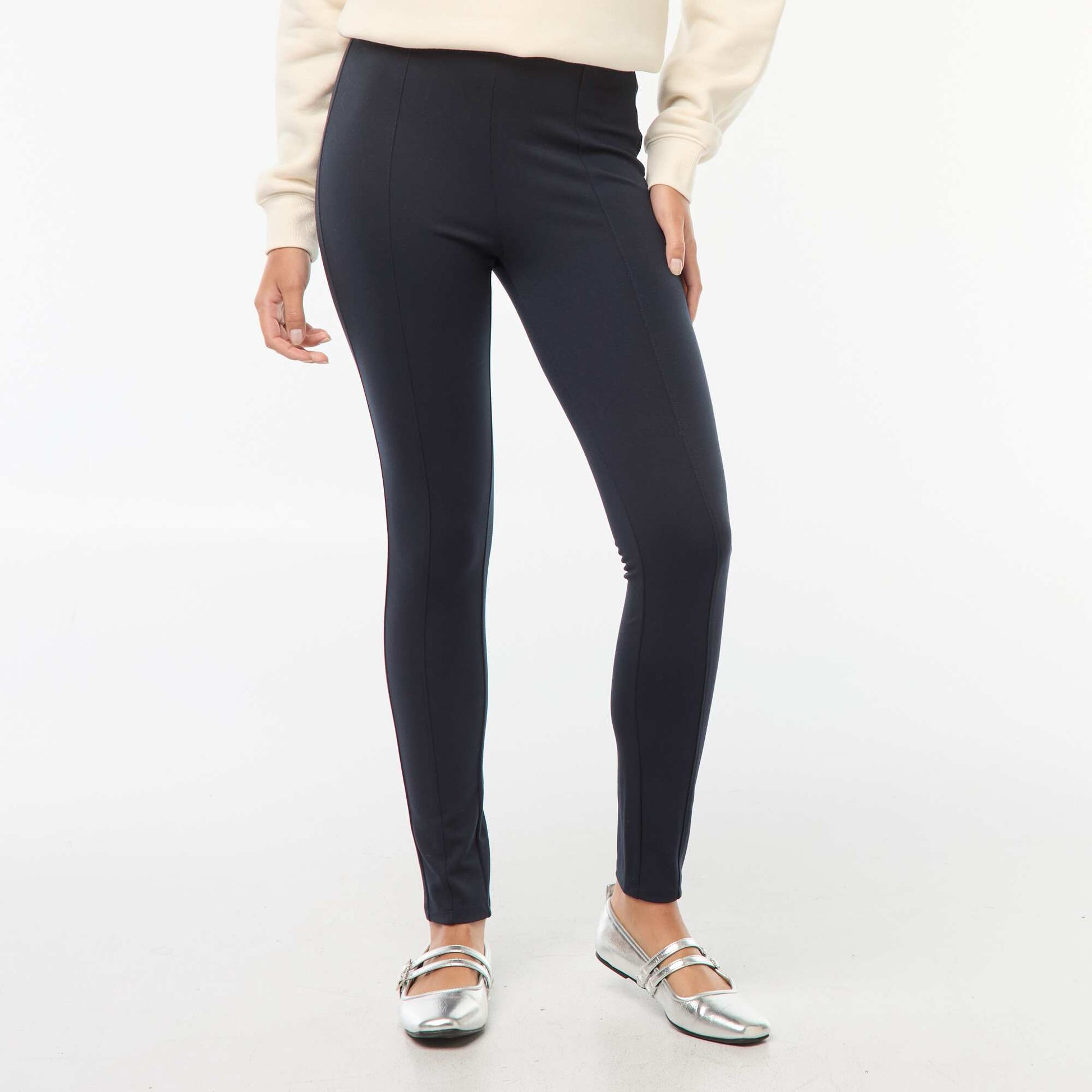 Milano knit long leggings BLUE